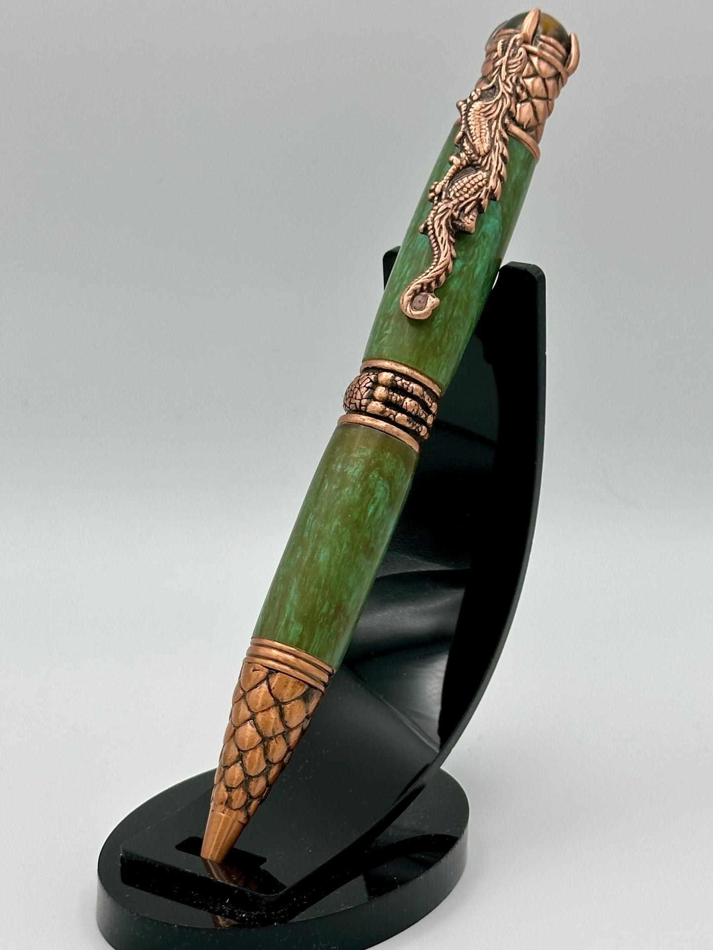 Verdant Wyrm Hand-Turned Dragon Pen