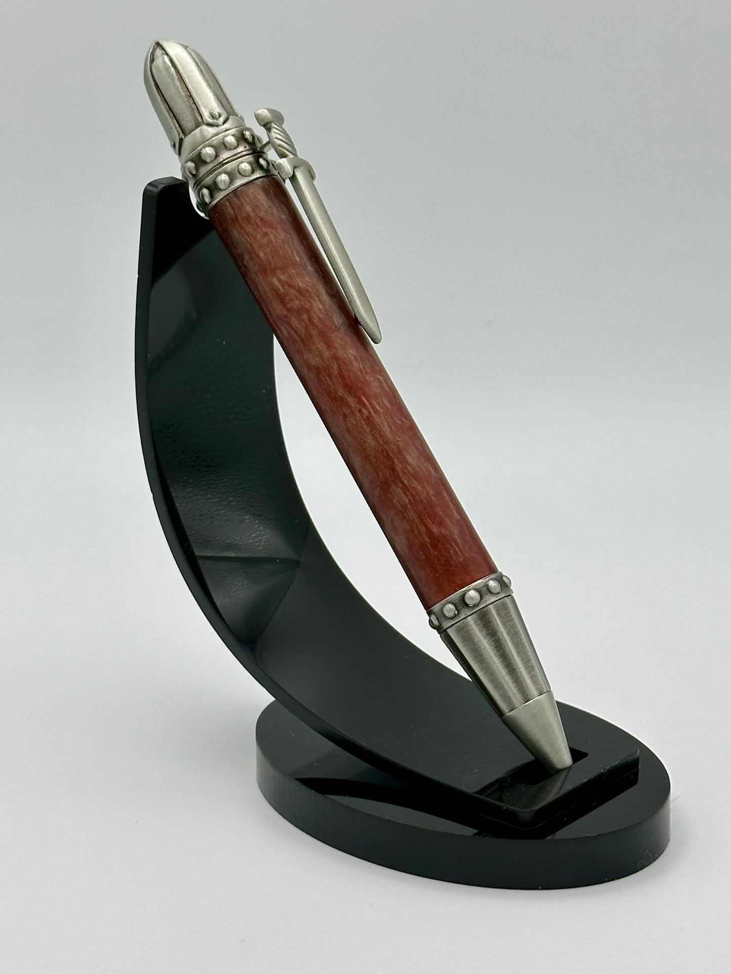 Blood Oath — Maroon Medieval Sword Pen