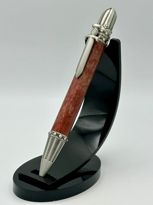Blood Oath — Maroon Medieval Sword Pen