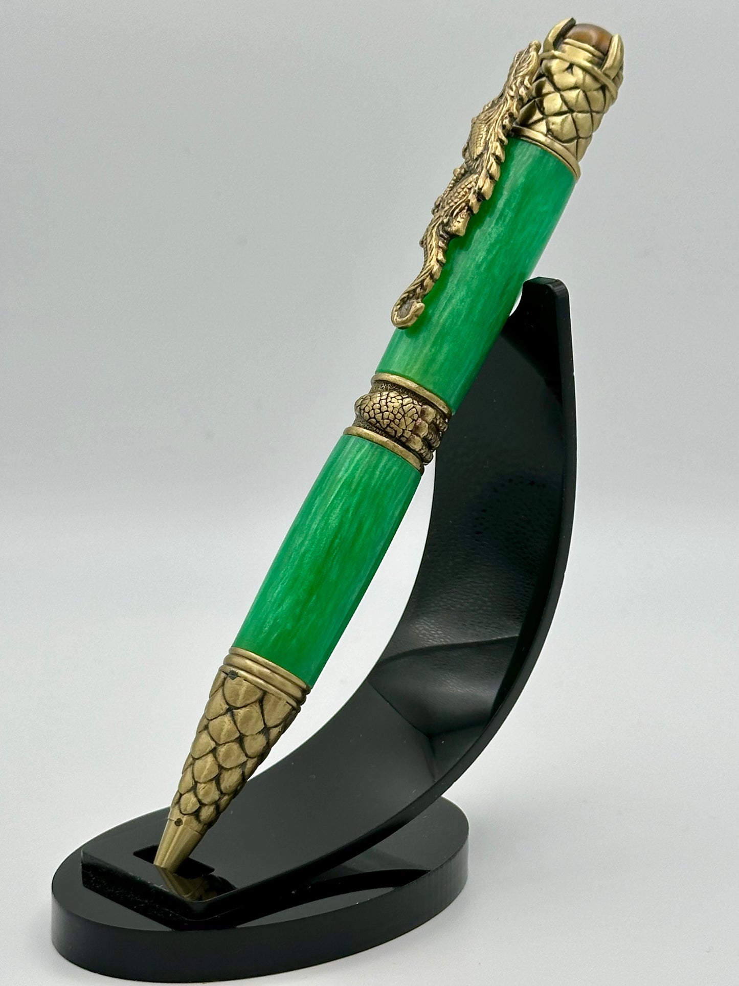 Jadefire Hand-Turned Dragon Pen