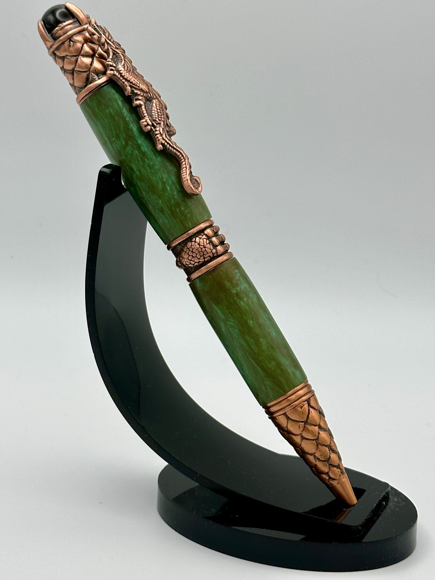 Verdant Wyrm Hand-Turned Dragon Pen