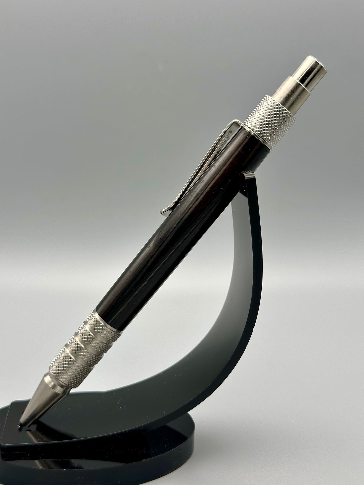 Black and white in stainless steel EDC Pen