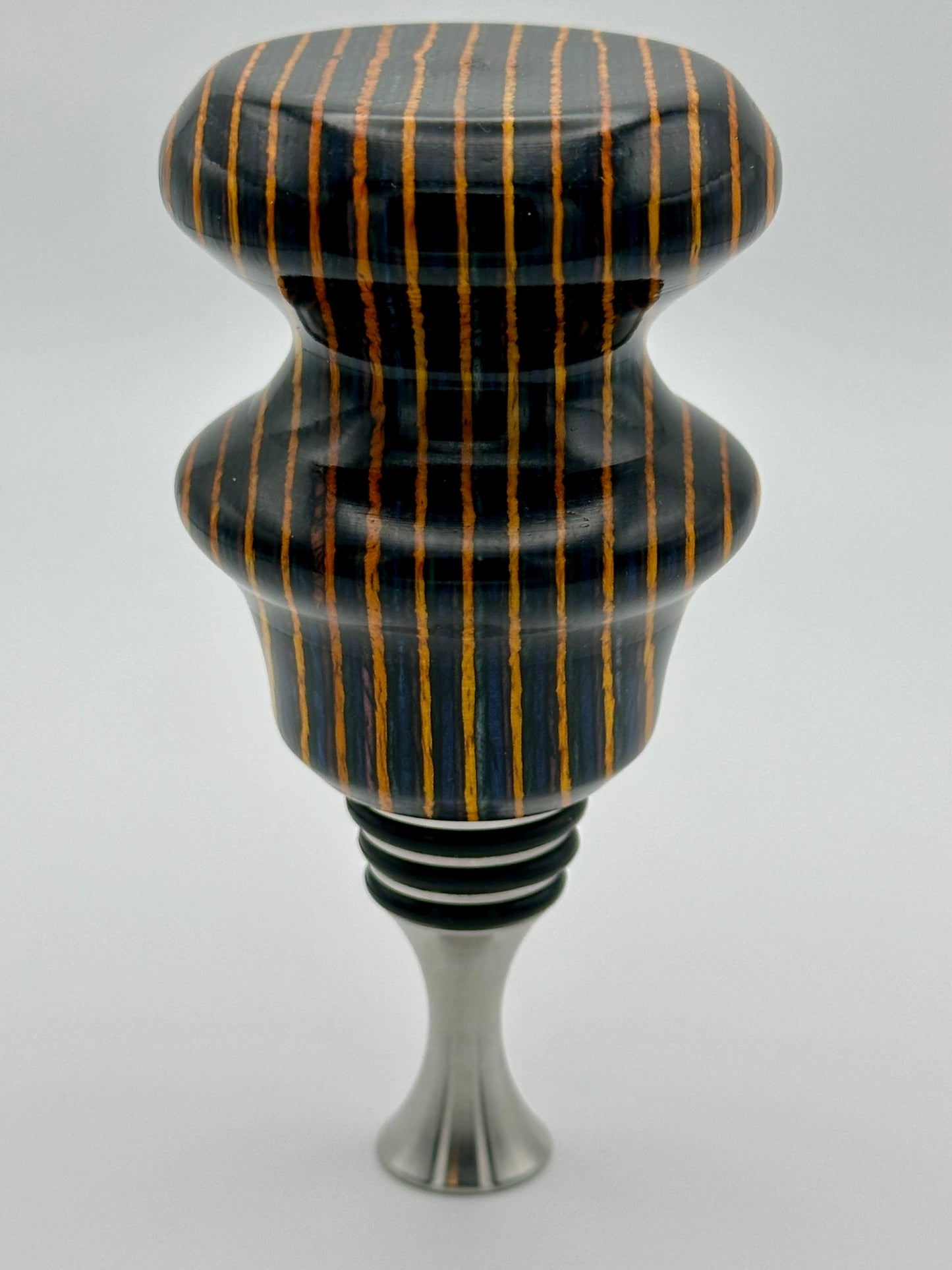 Mystic Stripe Stainless Steel Bottle Stopper