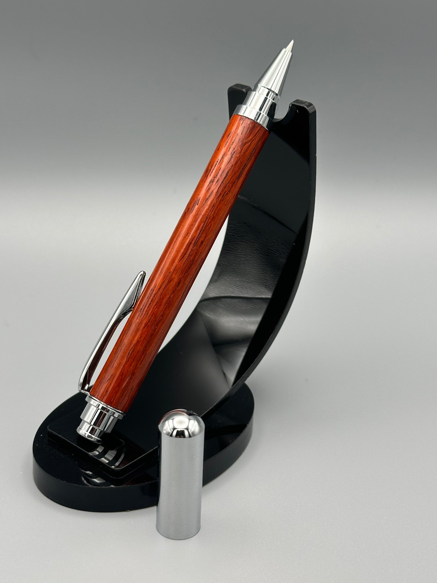 Padauk rollerball pen in chrome