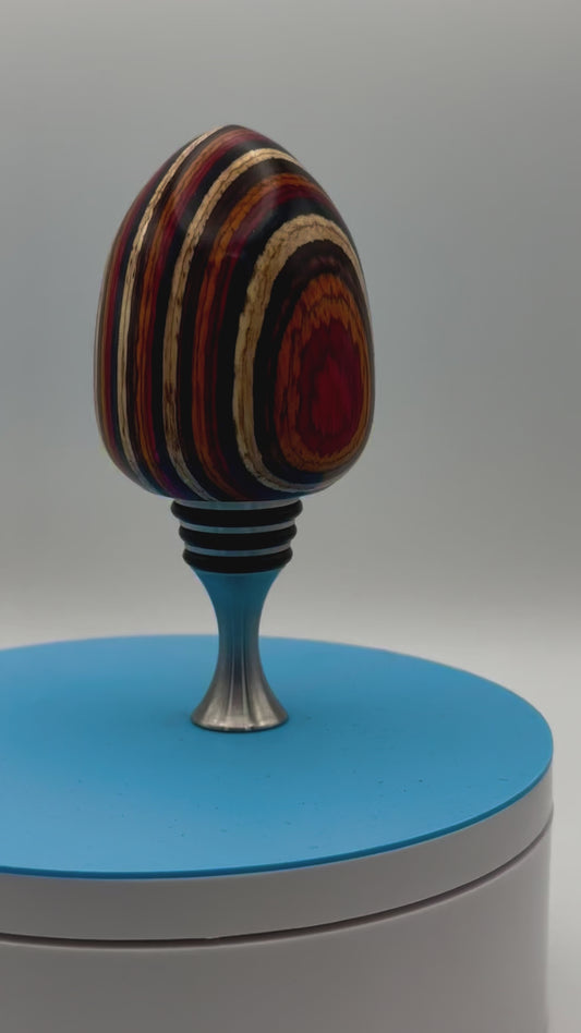 Nebula Bloom Egg Stainless Steel Bottle Stopper